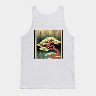 Vivid Bonsai Tree Shido Art Print Tank Top